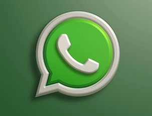 a green icon with a phone on it